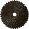 Ekena Millwork Eryn Ceiling Medallion (Canopies up to 4"), 24 3/4"OD x 3 1/4"ID x 1 7/8"P, Stone Hearth Crackle CM24ENSHC - alternate 1
